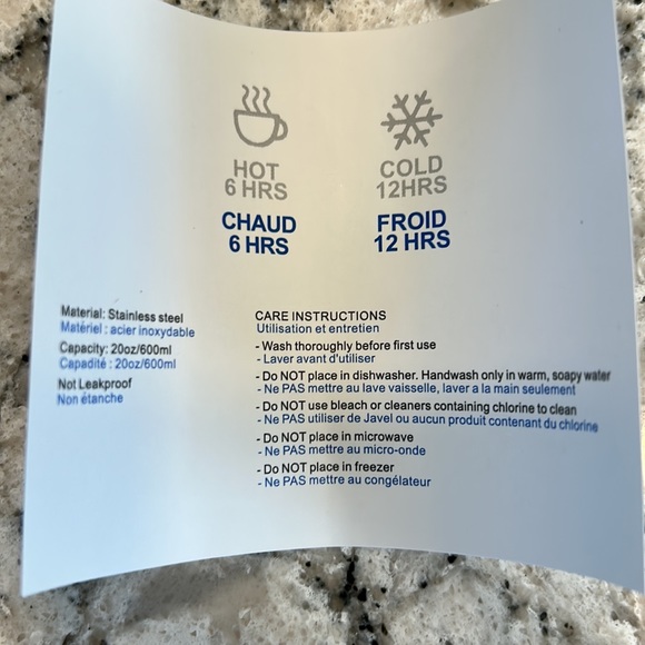 NWOT 20oz Tumbler - Picture 2 of 4